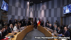 دیدار اخیر محمدجواد ظریف، فدریکا موگرینی و وزیران خارجه سه کشور اروپایی دخیل در توافق هسته‌ای در بروکسل